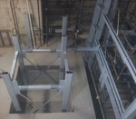 Partenza - Carpenteria metallica per contenimento ascensore e vano scale