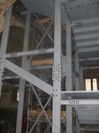 In fase di lavorazione - Carpenteria metallica per contenimento ascensore e vano scale